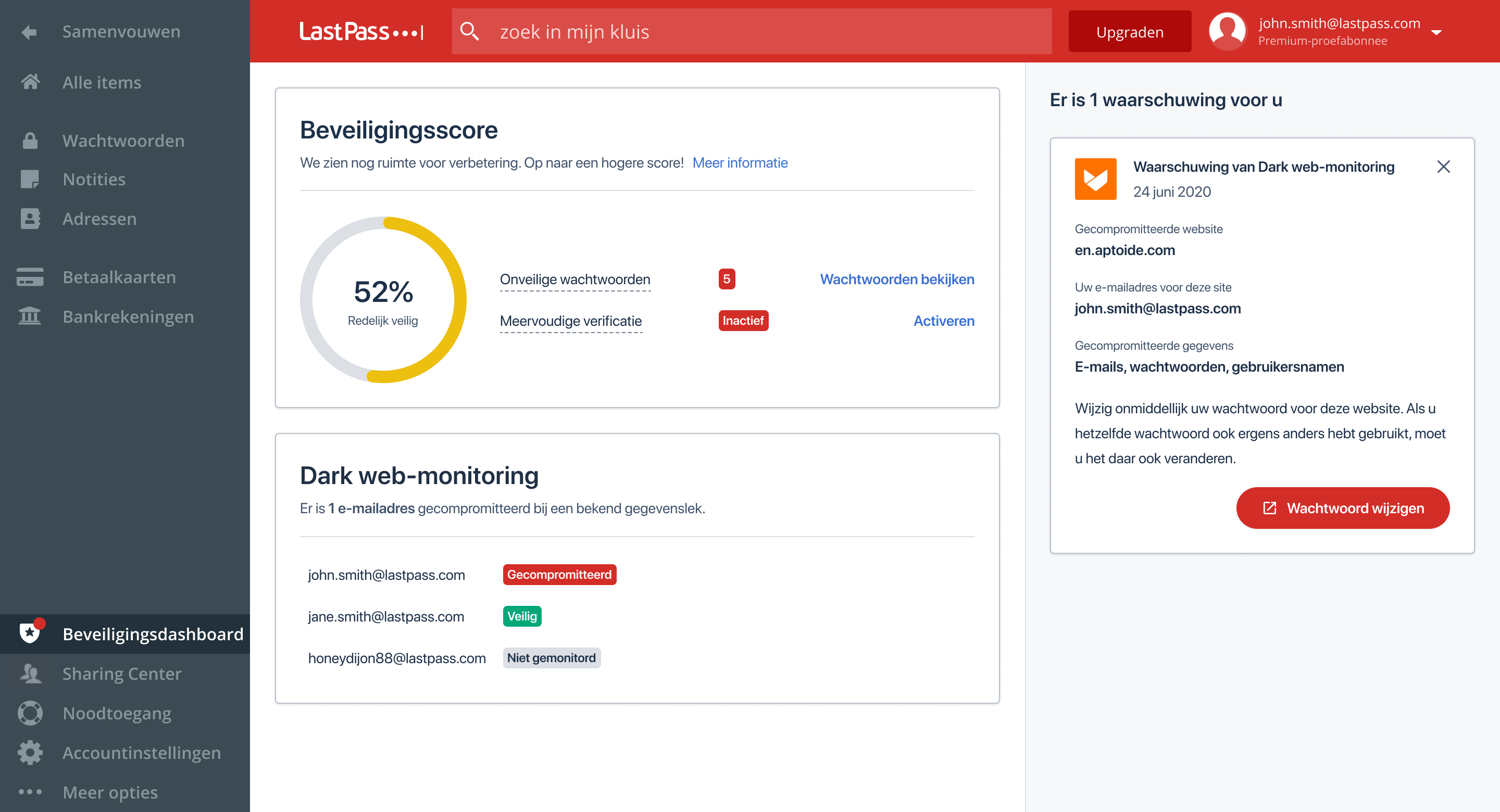 Nu beschikbaar in LastPass het nieuwe beveiligingsdashboard en dark